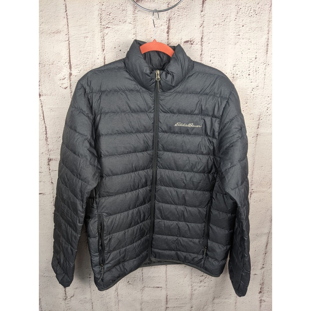Eddie Bauer Mens Cirruslite‎ 650 Down Puffer Jacket Gray Size Medium EB650